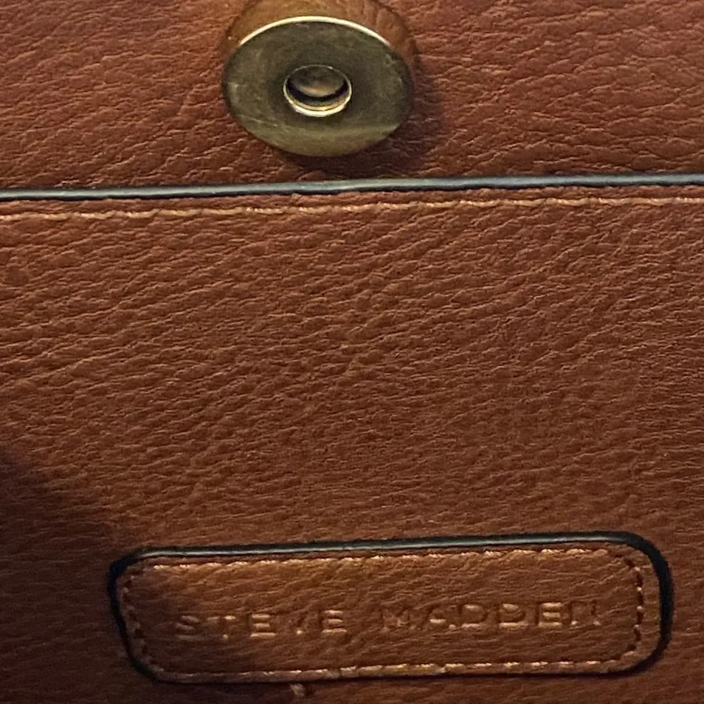 Steve Madden Embossed Brown Tote